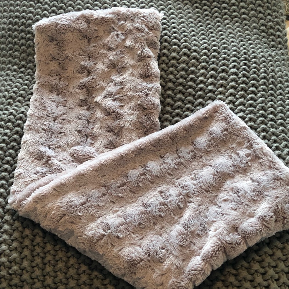 Furry Lavender Scarf from Loft